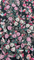 Black Floral Fabric with Pink and White Embroidered Detailing